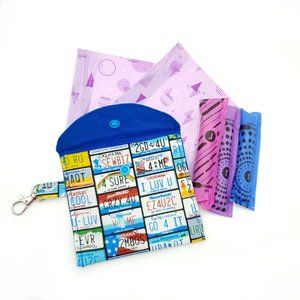 Sanitary bag tampon holder Privacy pouch keychain